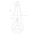 KUZCO LIGHTING INC, CERCHIO 2-TIER CHANDELIERS, CHANDELIER LIGHT
