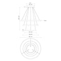 KUZCO LIGHTING INC, CERCHIO 3-TIER CHANDELIERS, CHANDELIER LIGHT