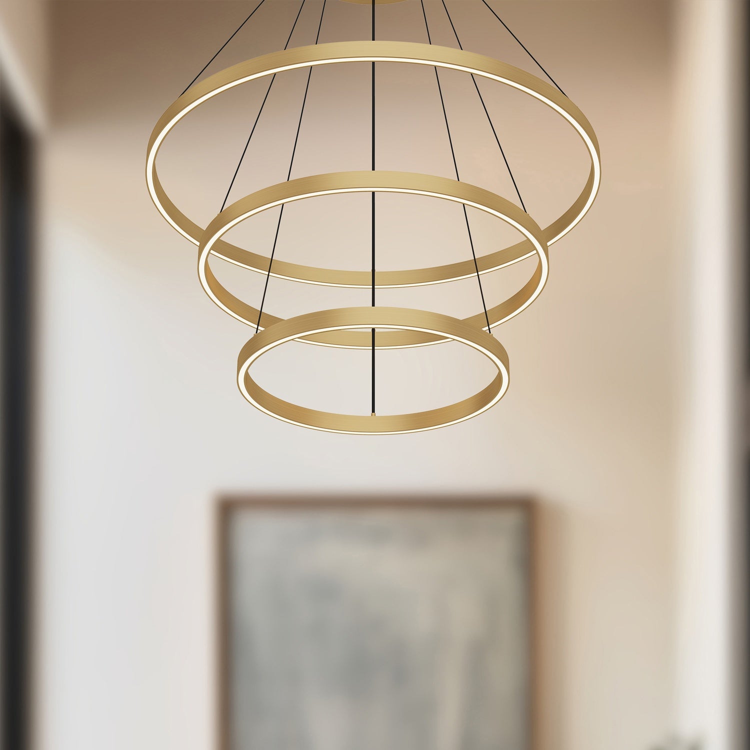KUZCO LIGHTING INC, CERCHIO 3-TIER CHANDELIERS, CHANDELIER LIGHT