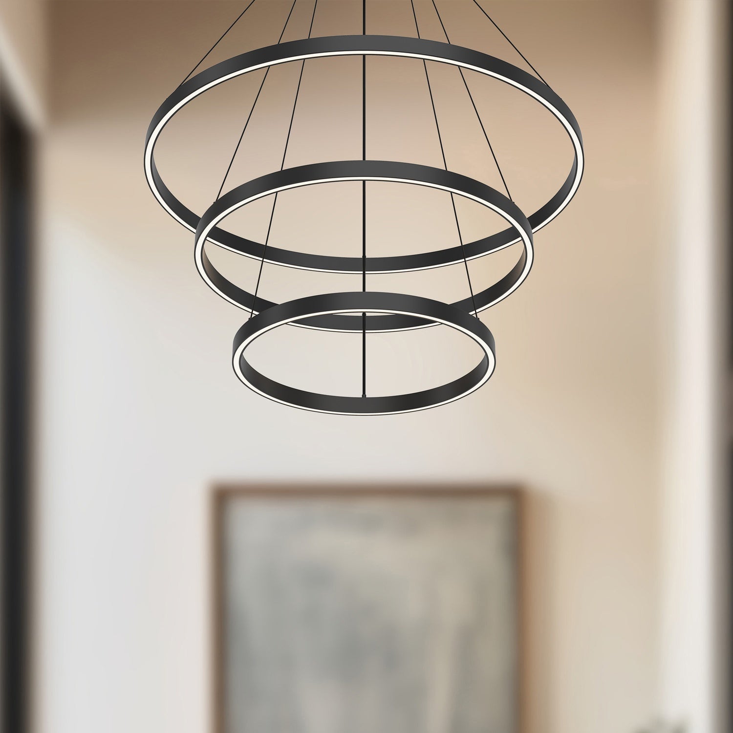 KUZCO LIGHTING INC, CERCHIO 3-TIER CHANDELIERS, CHANDELIER LIGHT