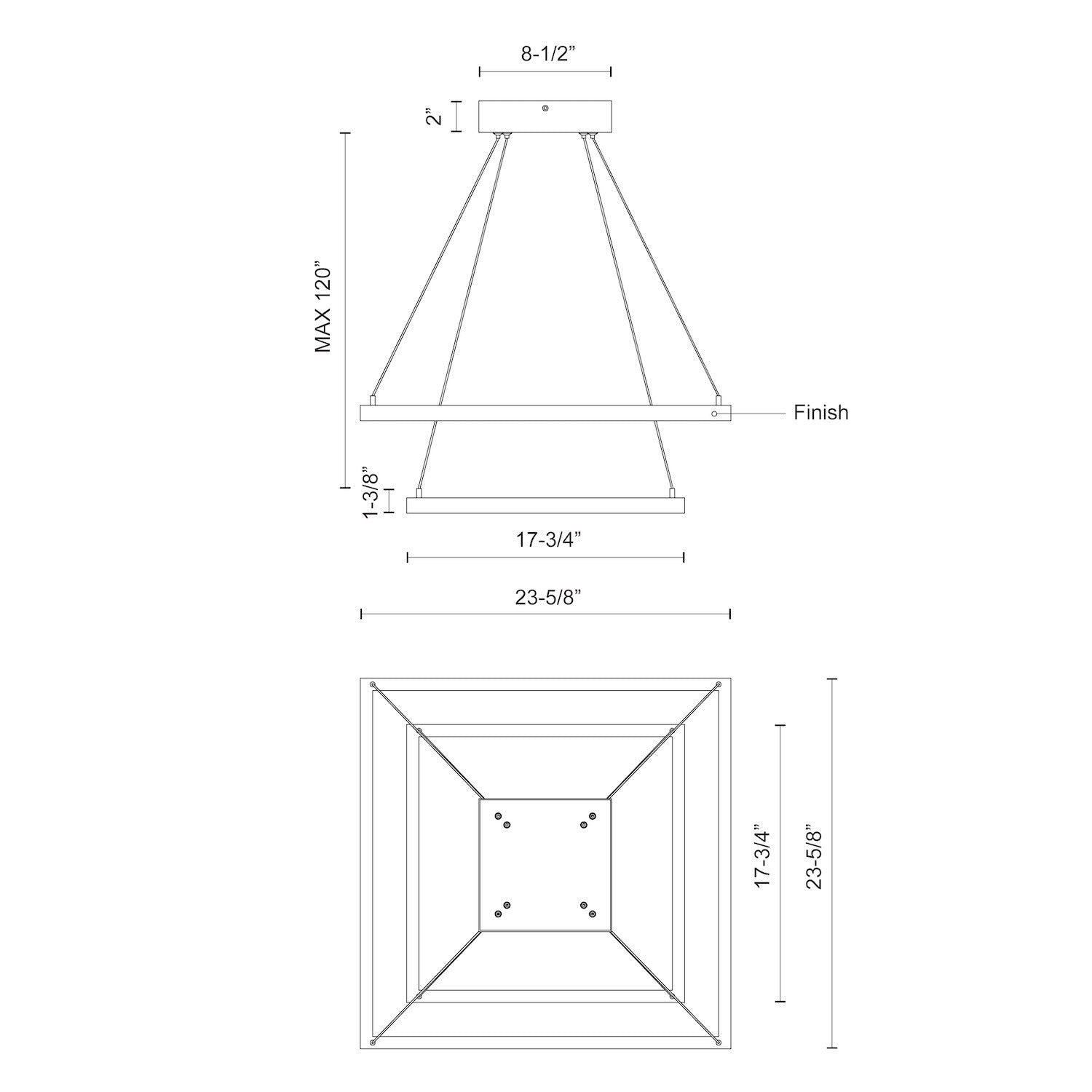 KUZCO LIGHTING INC, PIAZZA CHANDELIERS, CHANDELIER LIGHT