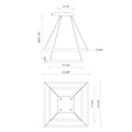 KUZCO LIGHTING INC, PIAZZA CHANDELIERS, CHANDELIER LIGHT
