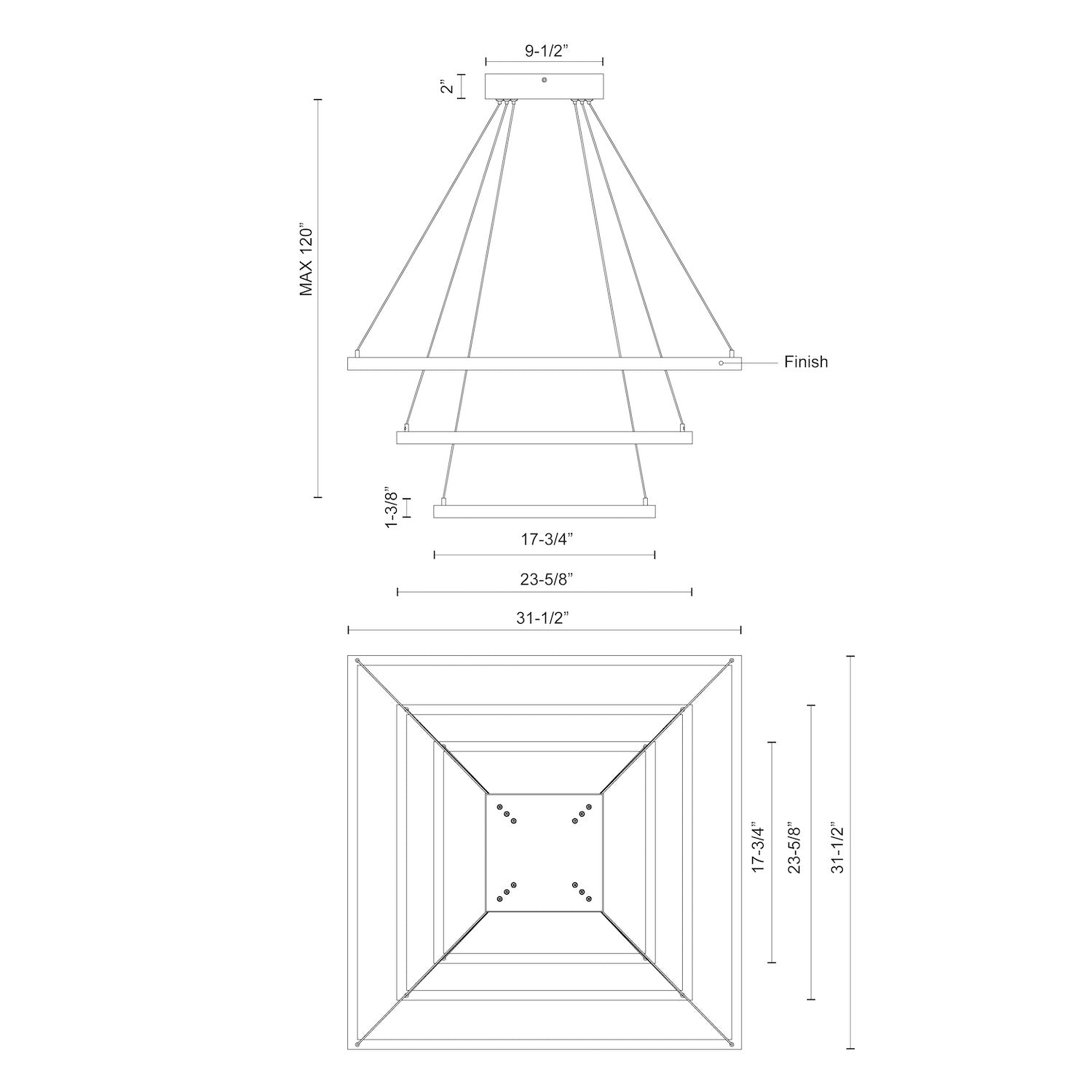 KUZCO LIGHTING INC, PIAZZA CHANDELIERS, CHANDELIER LIGHT