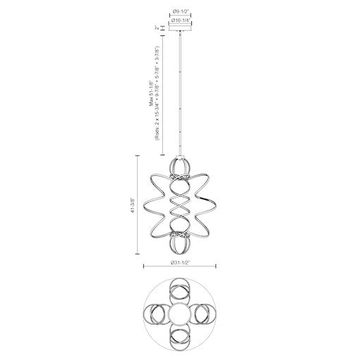 KUZCO LIGHTING INC, SYNERGY CHANDELIERS, CHANDELIER LIGHT