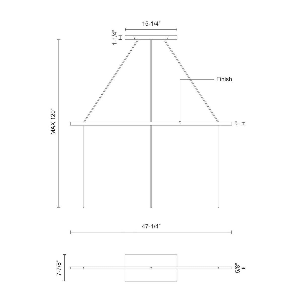 KUZCO LIGHTING INC, MARQUEE LINEAR PENDANT CANOPY SYSTEM, PENDANT LIGHT