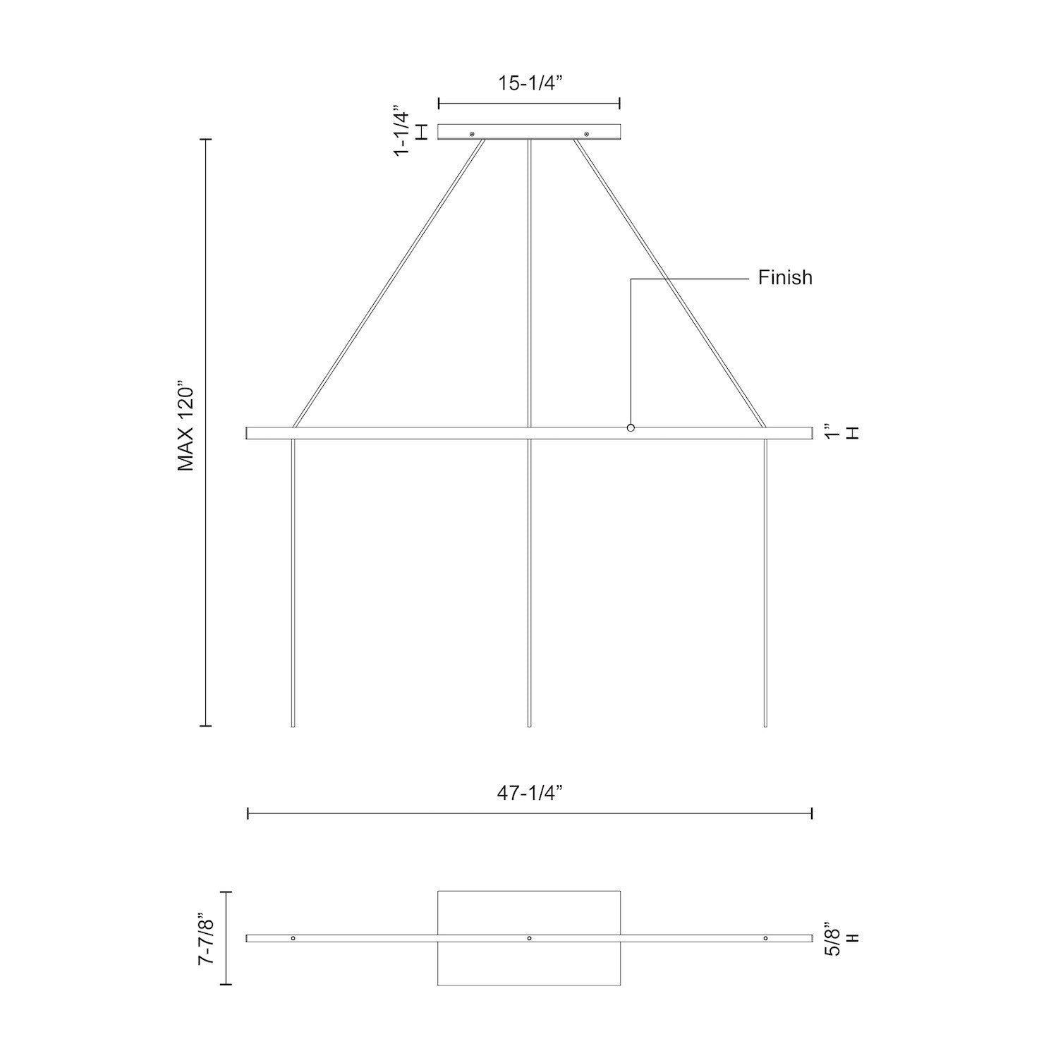 KUZCO LIGHTING INC, MARQUEE LINEAR PENDANT CANOPY SYSTEM, PENDANT LIGHT