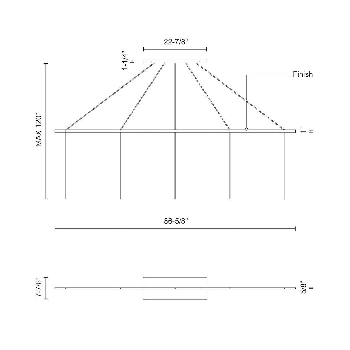 KUZCO LIGHTING INC, MARQUEE LINEAR PENDANT CANOPY SYSTEM, PENDANT LIGHT