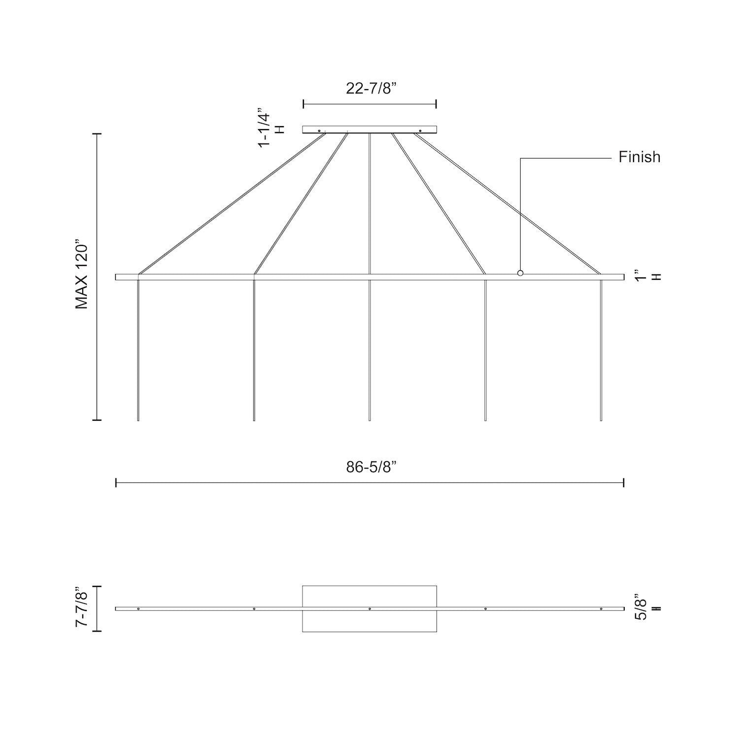 KUZCO LIGHTING INC, MARQUEE LINEAR PENDANT CANOPY SYSTEM, PENDANT LIGHT