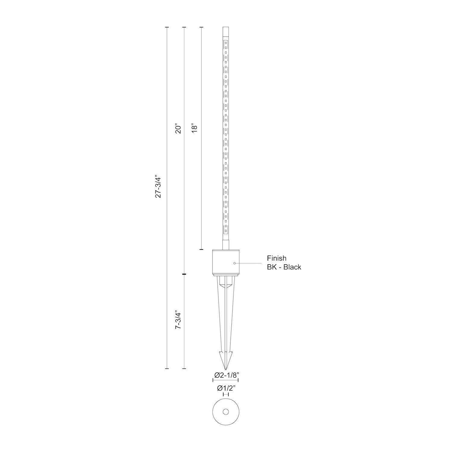 KUZCO LIGHTING INC, DORIAN EXTERIOR LOW VOLTAGE LANDSCAPE, PATH LIGHTS