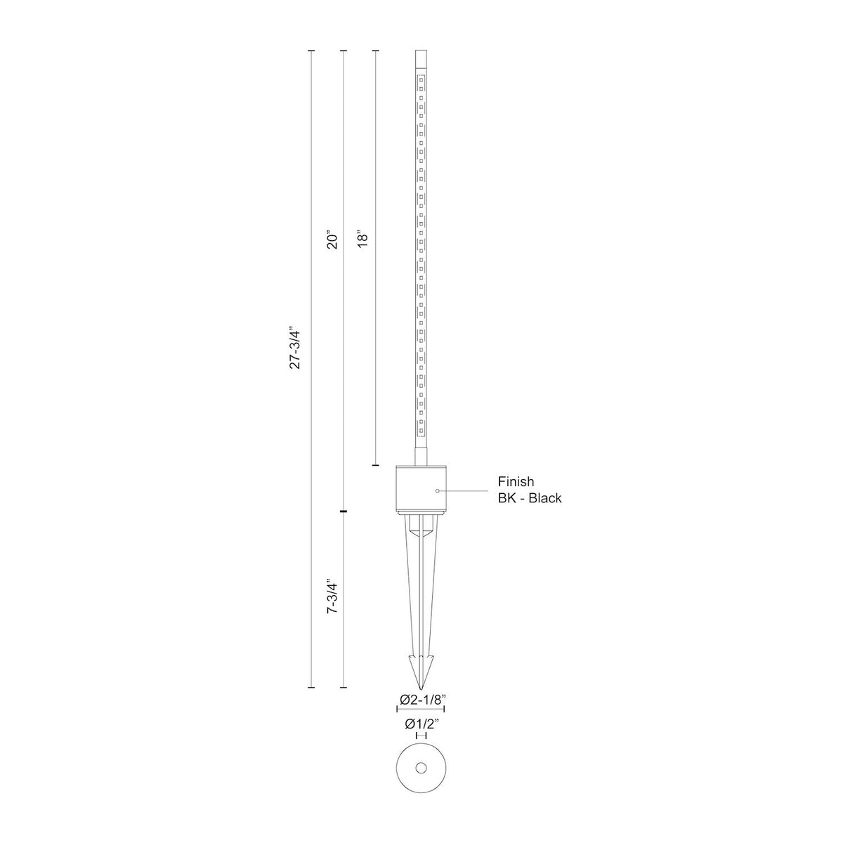 KUZCO LIGHTING INC, DORIAN EXTERIOR LOW VOLTAGE LANDSCAPE, PATH LIGHTS