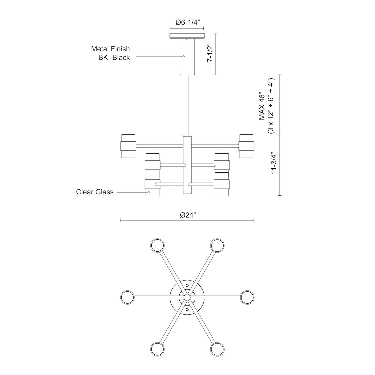KUZCO LIGHTING INC EP48224-BK 407056c8-6970-4eb0-93d3-599b792bfeff