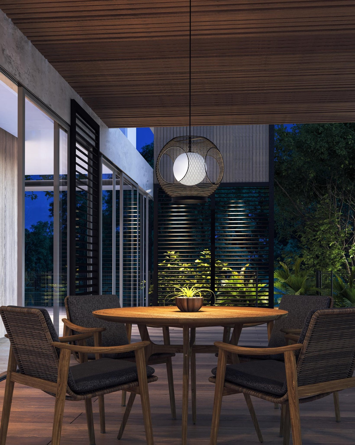 KUZCO LIGHTING INC, KONA EXTERIOR PENDANTS, OUTDOOR CEILING LIGHTS