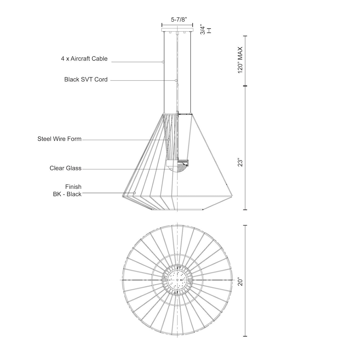 KUZCO LIGHTING INC ARCTIC EXTERIOR PENDANTS - Ceiling