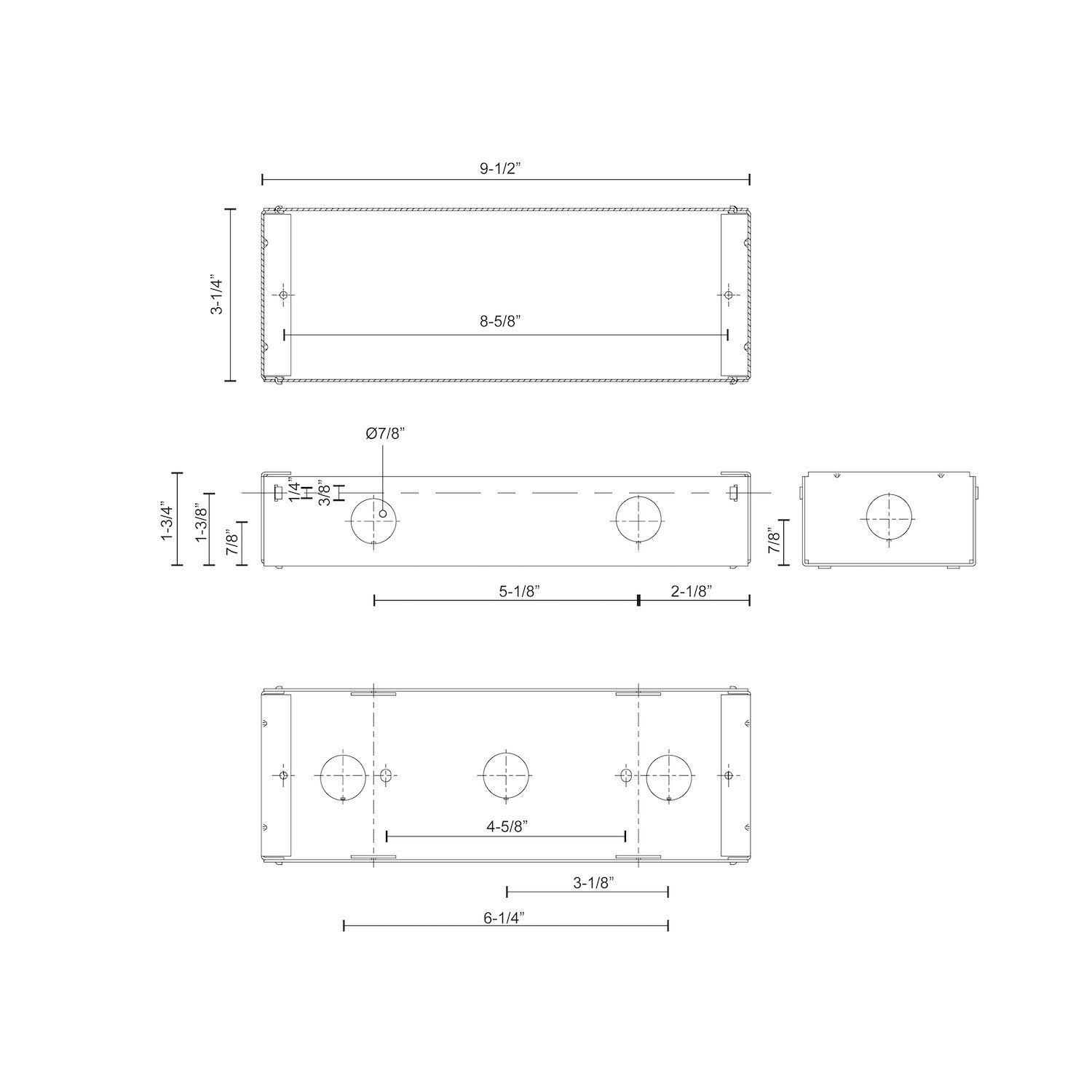 KUZCO LIGHTING INC, BRISTOL INTERIOR WALL BOX, WALL SCONCES