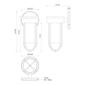 KUZCO LIGHTING INC, DAVY EXTERIOR WALL SCONCES, OUTDOOR WALL LIGHTS