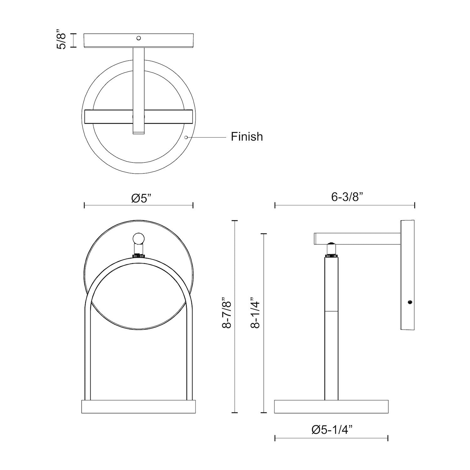 KUZCO LIGHTING INC EW17805-BK 764cc4b1-8a44-4eba-a645-13fe6efa30e9