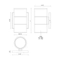 KUZCO LIGHTING INC, LUND EXTERIOR WALL SCONCES, OUTDOOR WALL LIGHTS