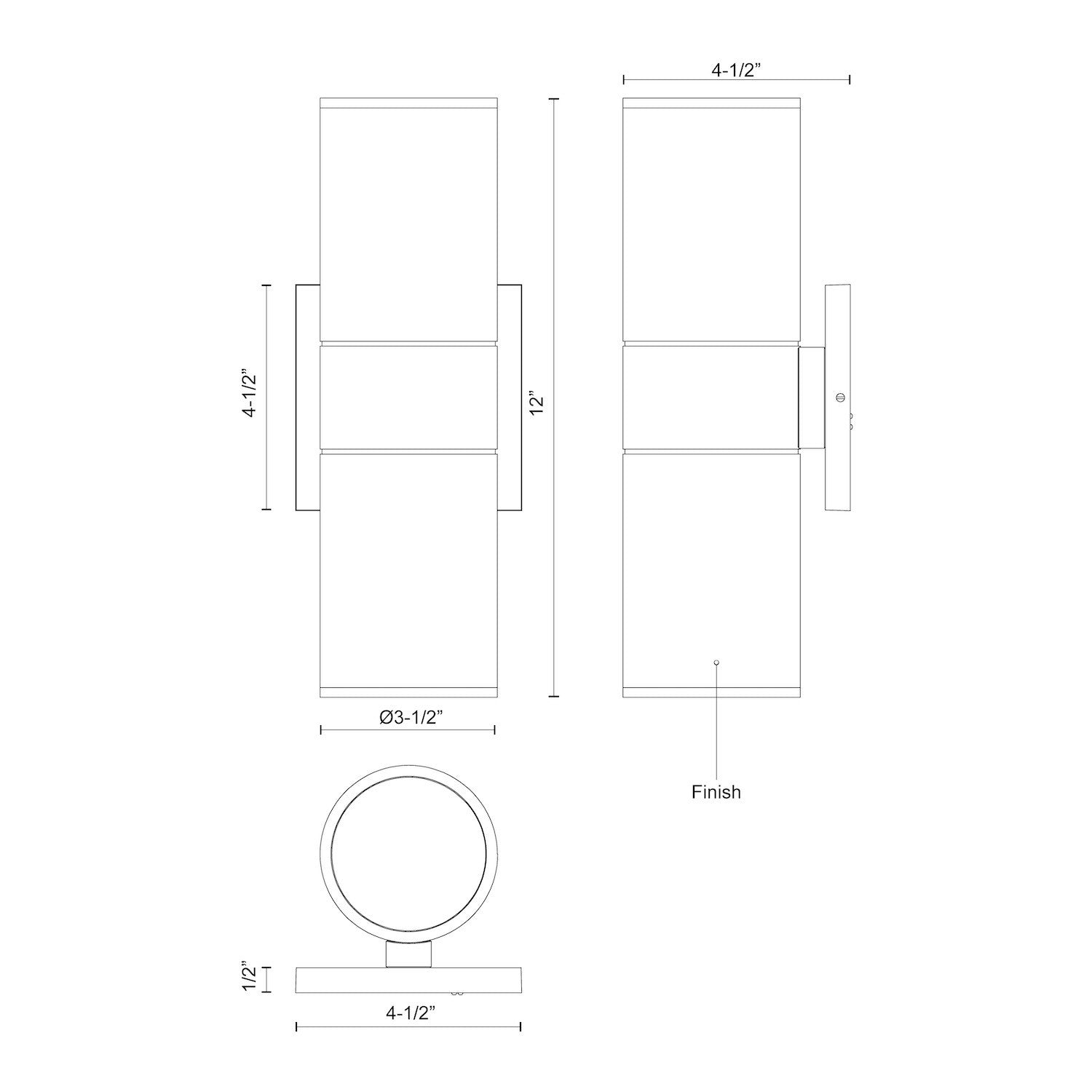 KUZCO LIGHTING INC EW3212-GY 9623b5fc-54c6-4e80-8978-19fbc9e0e5ec