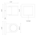 KUZCO LIGHTING INC, GRIFFITH EXTERIOR WALL, OUTDOOR WALL LIGHTS