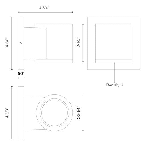 KUZCO LIGHTING INC, GRIFFITH EXTERIOR WALL, OUTDOOR WALL LIGHTS