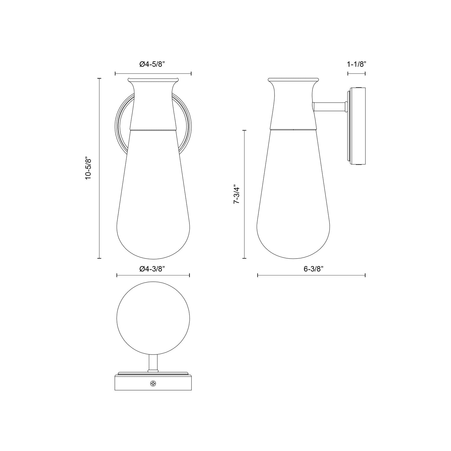 KUZCO LIGHTING INC EW464001BKCB 6f5ff673-4686-4952-ba3d-86ed03fa3281