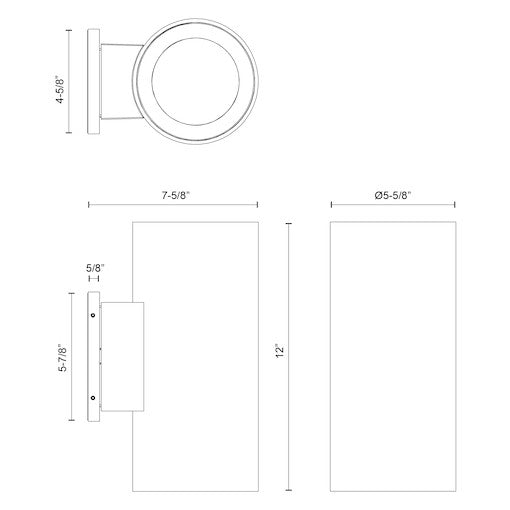 KUZCO LIGHTING INC, LORNA EXTERIOR WALL, OUTDOOR WALL LIGHTS