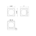 KUZCO LIGHTING INC, AMELIA EXTERIOR WALL SCONCES, OUTDOOR WALL LIGHTS
