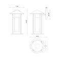 ALORA, TENKO EXTERIOR WALL, OUTDOOR WALL LIGHTS