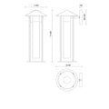 ALORA, TENKO EXTERIOR WALL, OUTDOOR WALL LIGHTS