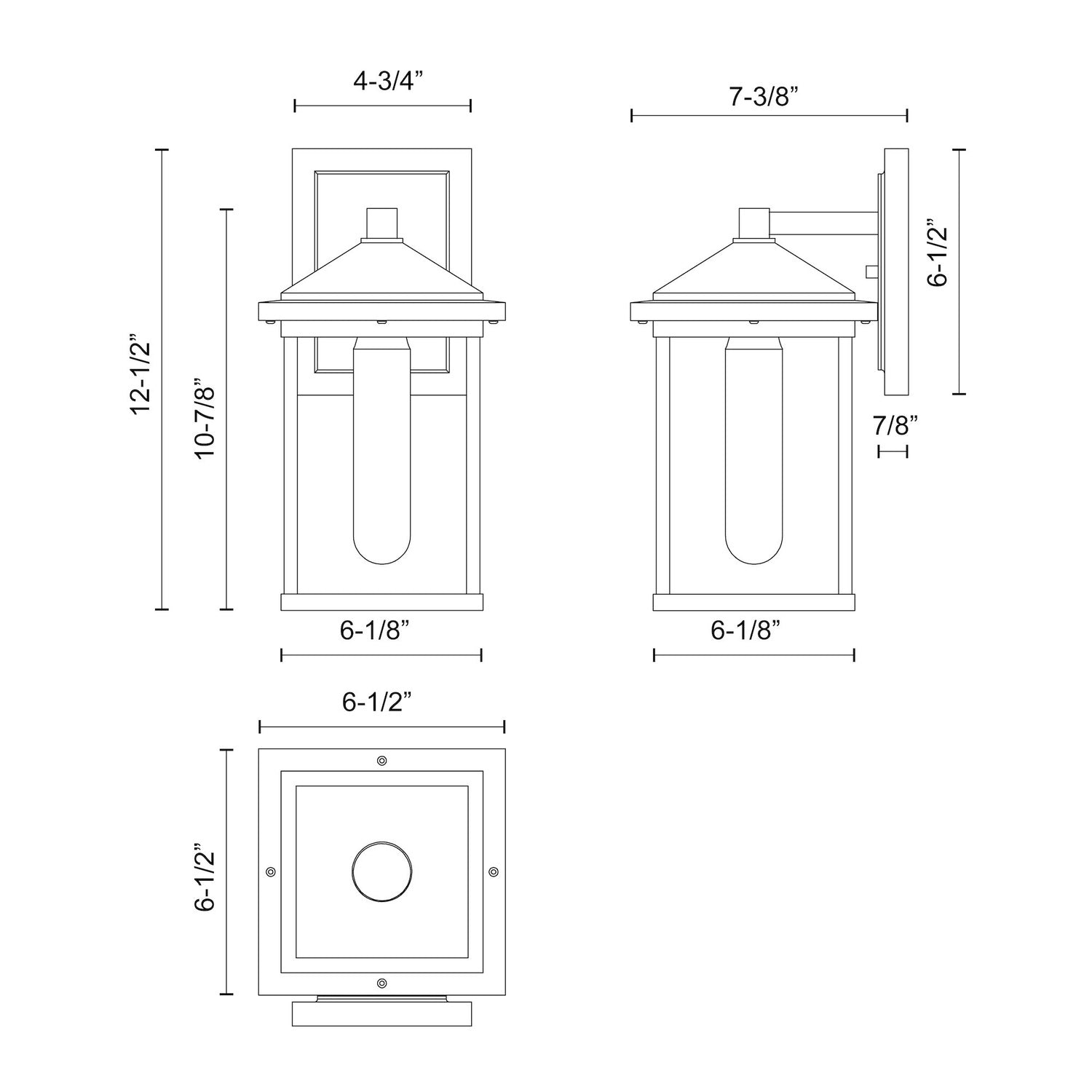 KUZCO LIGHTING INC EW552007BKCL 21e7b0ed-7e26-4a2b-80ca-9fdf358887a0