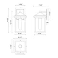 KUZCO LIGHTING INC, LARCHMONT EXTERIOR WALL SCONCES, OUTDOOR WALL LIGHTS