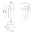 KUZCO LIGHTING INC, LARCHMONT EXTERIOR WALL SCONCES, OUTDOOR WALL LIGHTS