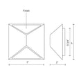 KUZCO LIGHTING INC, INDIO EXTERIOR WALL SCONCES, OUTDOOR WALL LIGHTS
