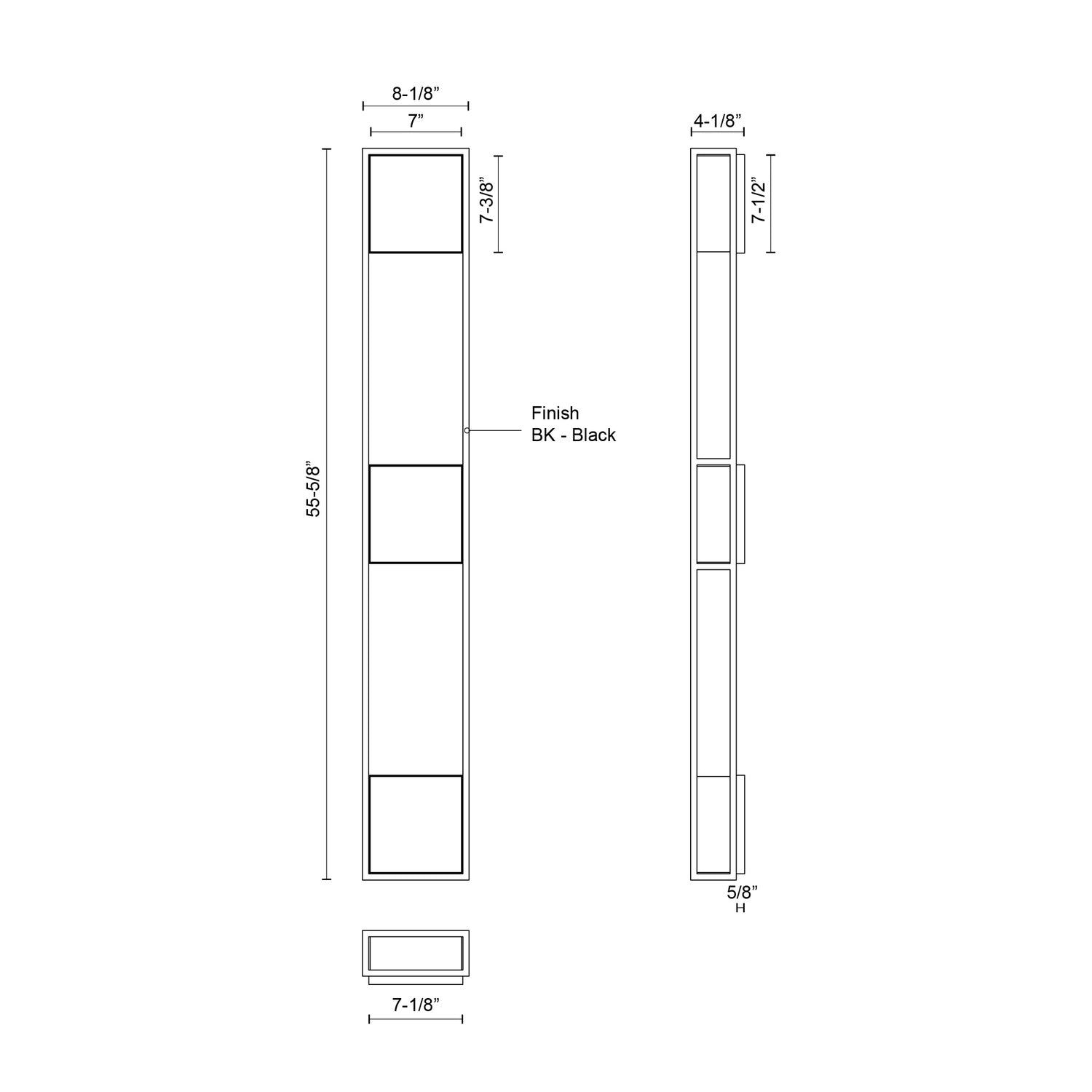 KUZCO LIGHTING INC, VAIL EXTERIOR WALL SCONCES, OUTDOOR WALL LIGHTS