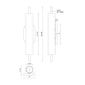 KUZCO LIGHTING INC, ESTES EXTERIOR WALL SCONCES, OUTDOOR WALL LIGHTS