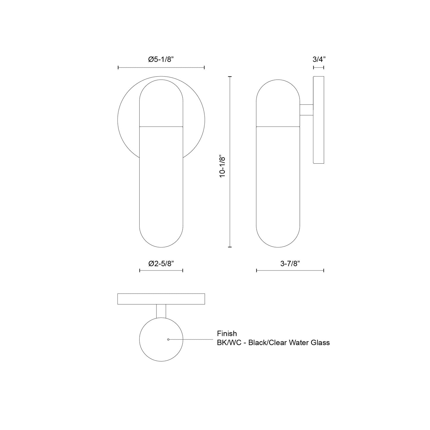 KUZCO LIGHTING INC EW73210-BK-WC 11f31954-6994-48f9-9baf-30976134ffd7