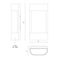 KUZCO LIGHTING INC, MOONDEW EXTERIOR WALL SCONCES, OUTDOOR WALL LIGHTS