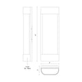KUZCO LIGHTING INC, MOONDEW EXTERIOR WALL SCONCES, OUTDOOR WALL LIGHTS