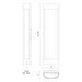 KUZCO LIGHTING INC, MOONDEW EXTERIOR WALL SCONCES, OUTDOOR WALL LIGHTS