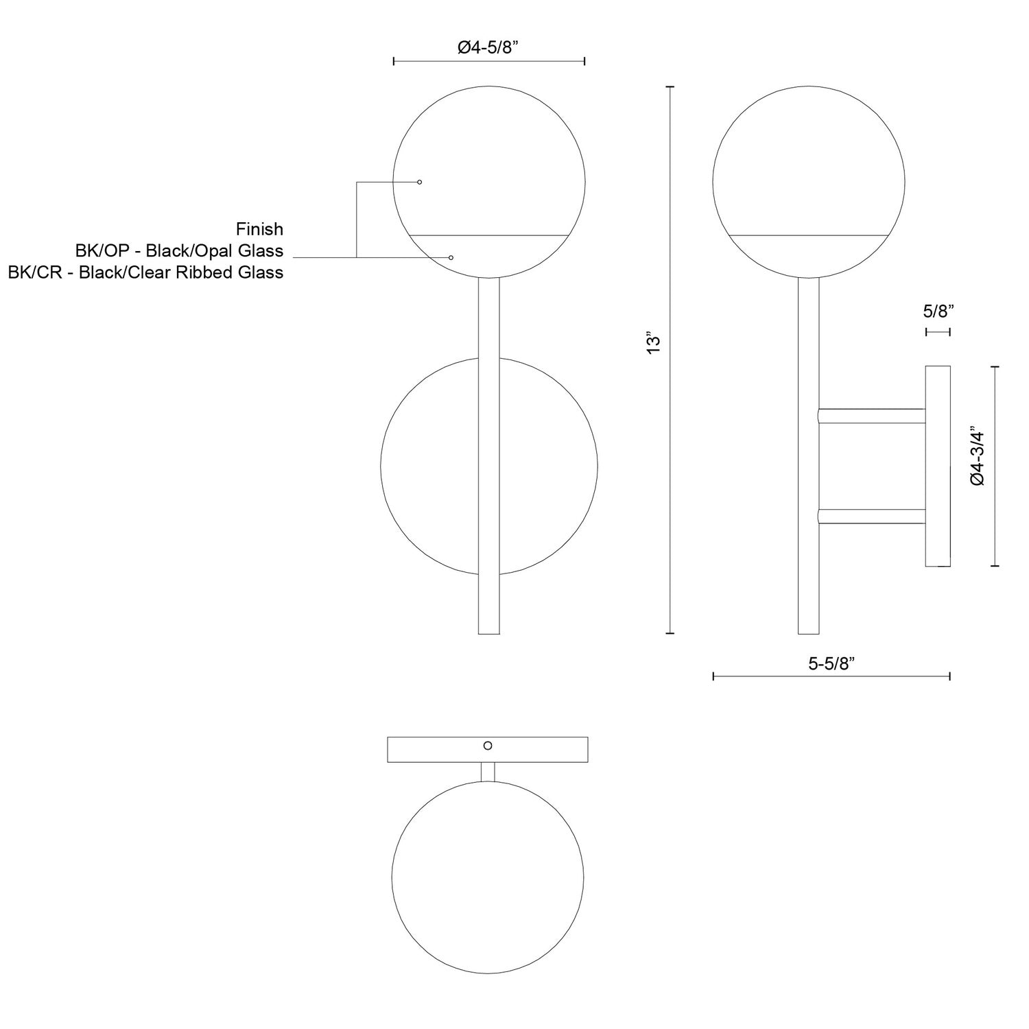 KUZCO LIGHTING INC EW78513-BK-CR bdf0fe14-4259-4146-807a-e9c47bd9857b