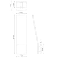 KUZCO LIGHTING INC, NEVIS EXTERIOR WALL SCONCES, OUTDOOR WALL LIGHTS