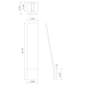 KUZCO LIGHTING INC, NEVIS EXTERIOR WALL SCONCES, OUTDOOR WALL LIGHTS