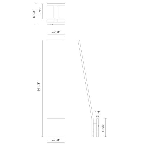KUZCO LIGHTING INC, NEVIS EXTERIOR WALL SCONCES, OUTDOOR WALL LIGHTS