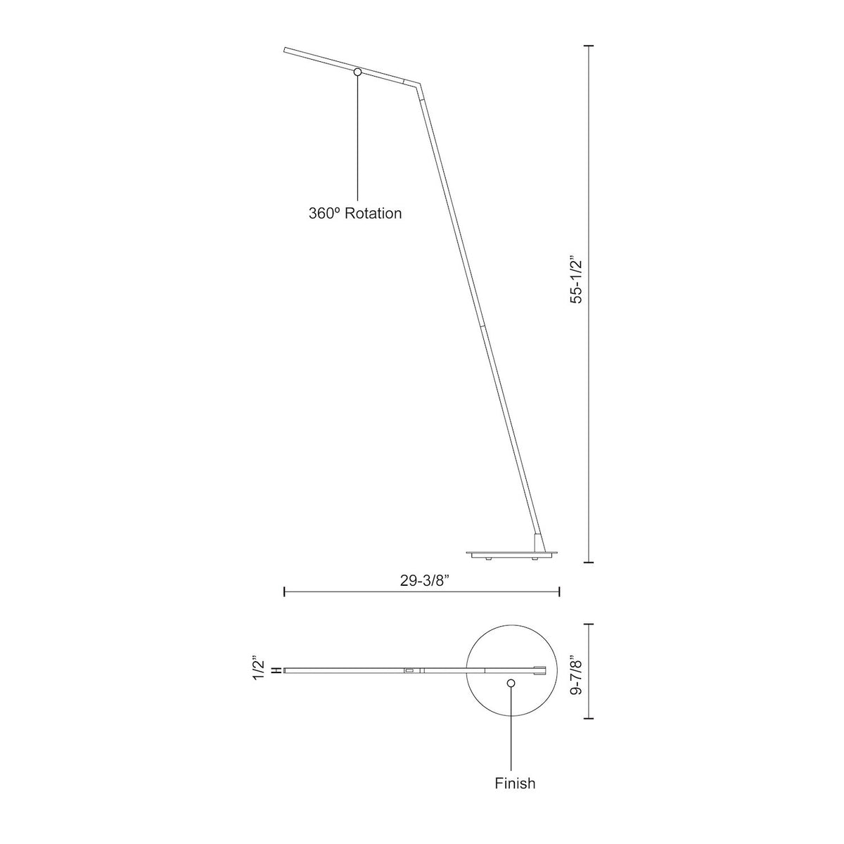 KUZCO LIGHTING INC, MITER FLOOR LAMPS, FLOOR LAMP