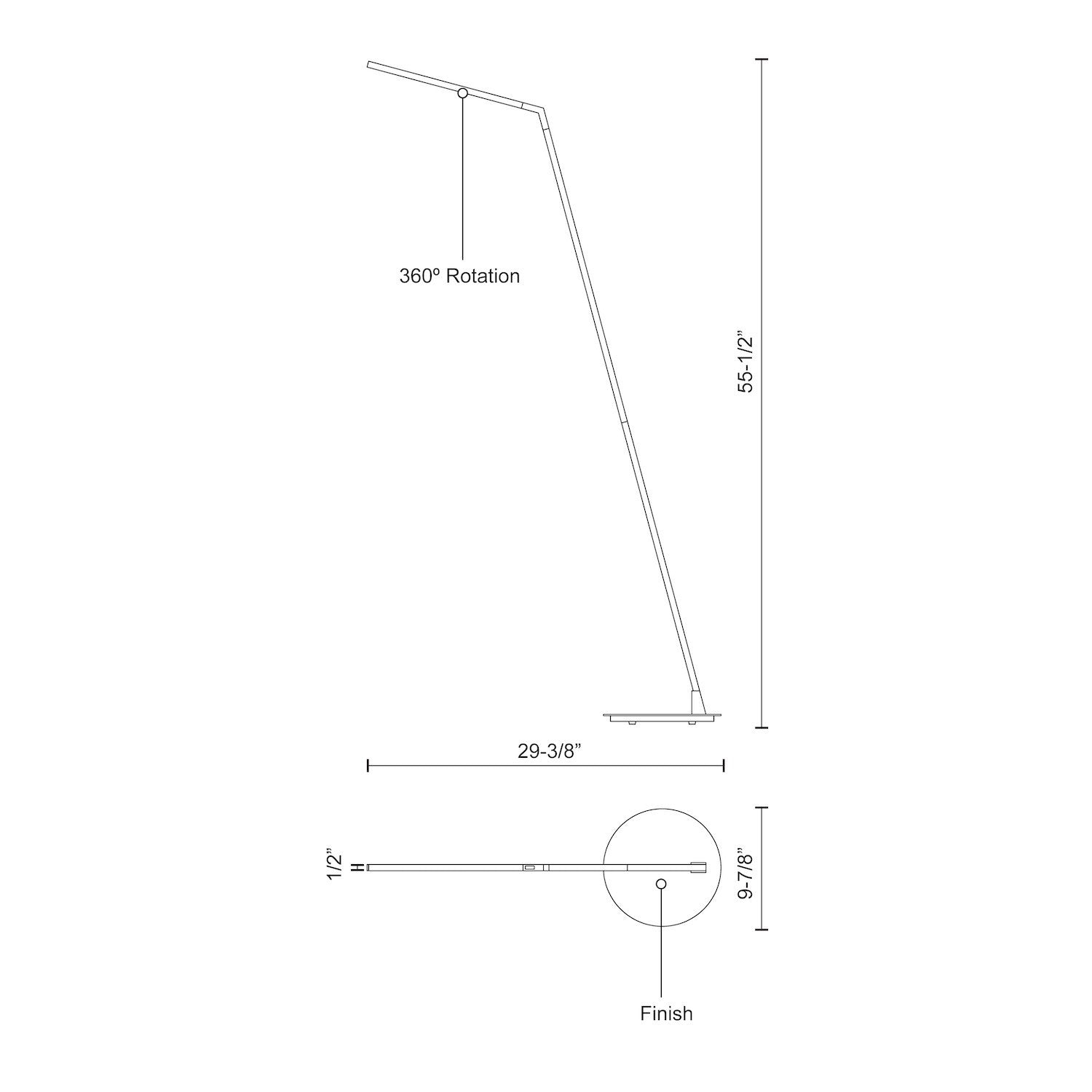 KUZCO LIGHTING INC, MITER FLOOR LAMPS, FLOOR LAMP