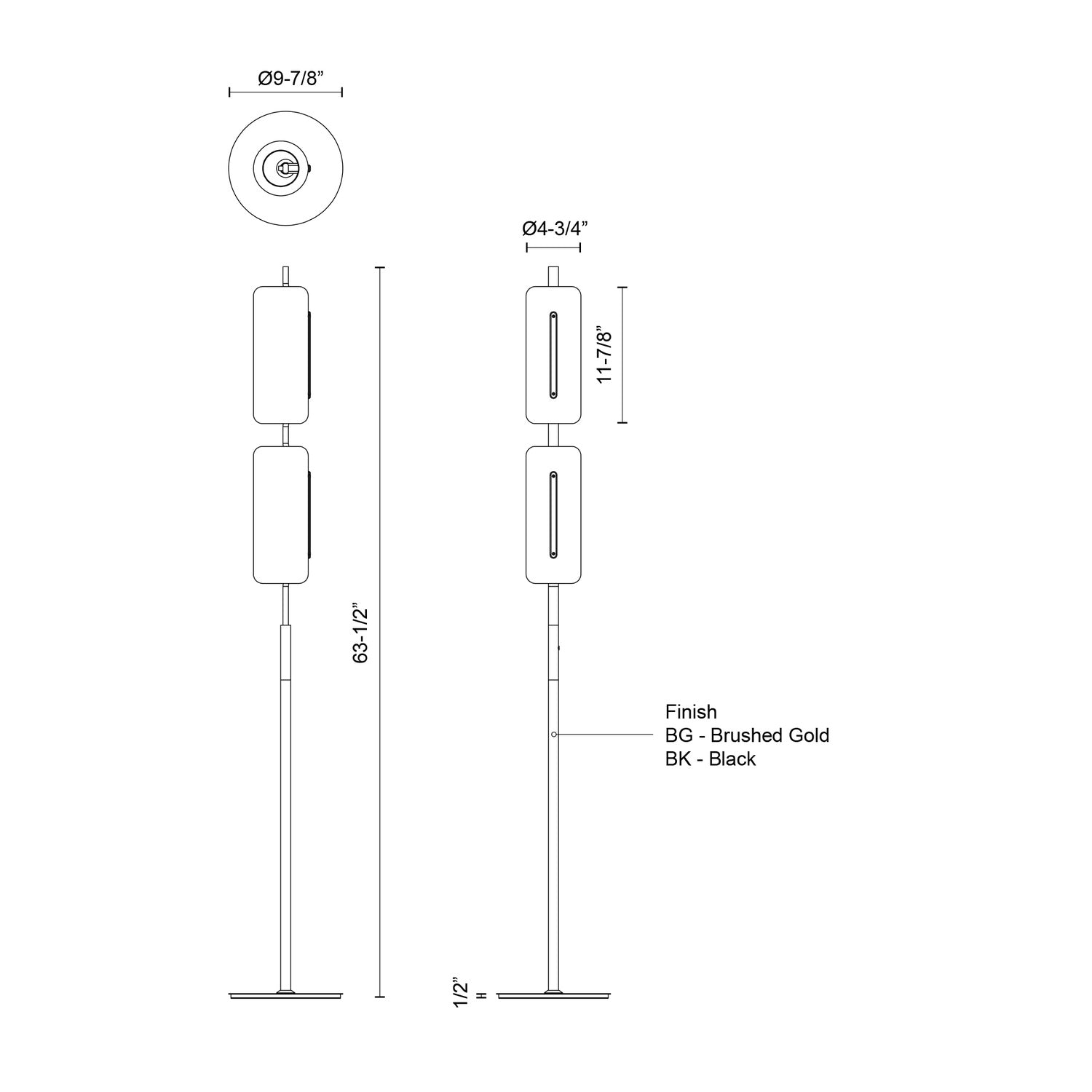 KUZCO LIGHTING INC, HILO FLOOR LAMPS, FLOOR LAMP