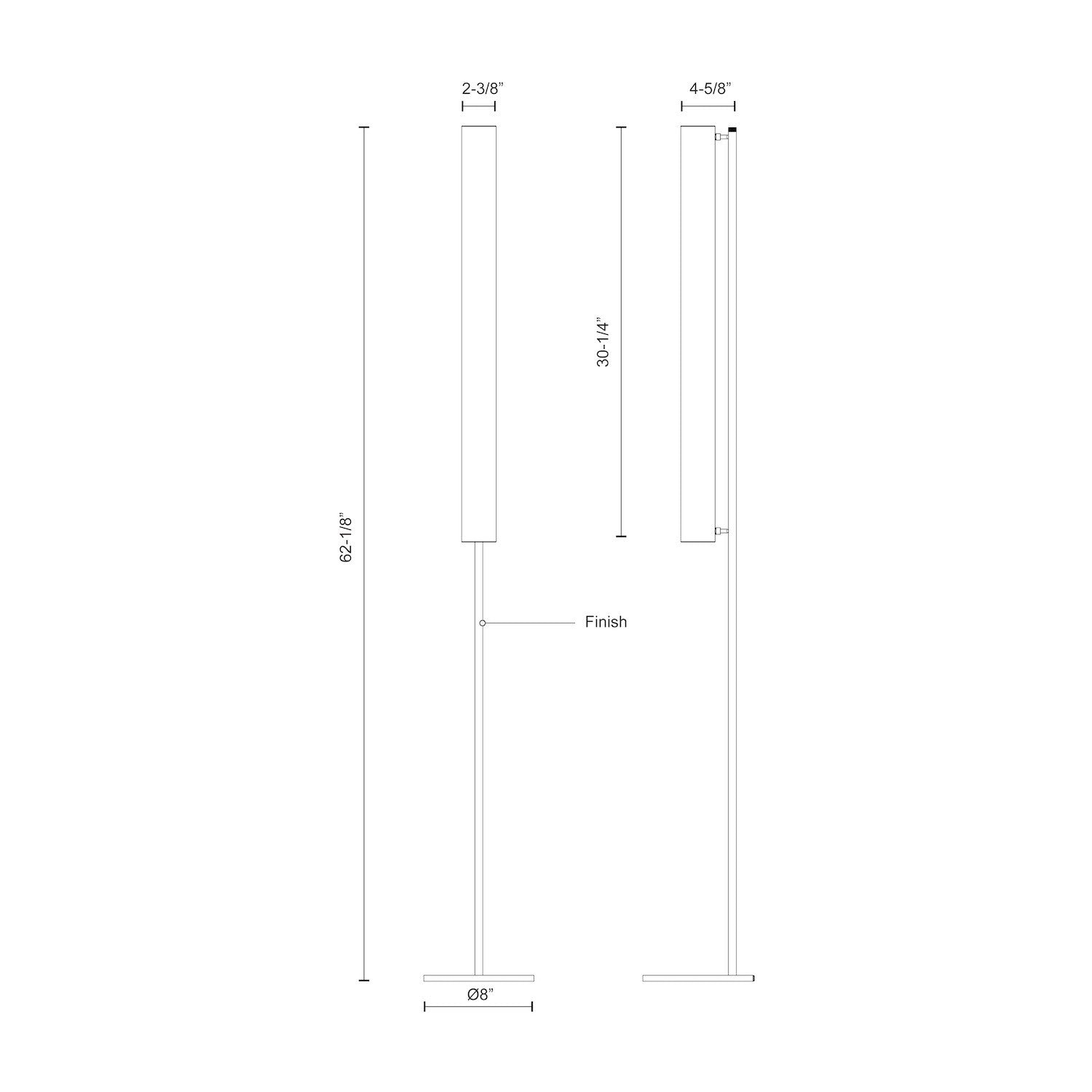 KUZCO LIGHTING INC, GRAMERCY FLOOR LAMPS, FLOOR LAMP