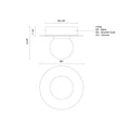 KUZCO LIGHTING INC, ELIXIR FLUSH MOUNTS, FLUSH MOUNT CEILING LIGHTS