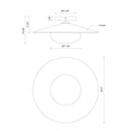 KUZCO LIGHTING INC, CRUZ FLUSH MOUNTS, FLUSH MOUNT CEILING LIGHTS