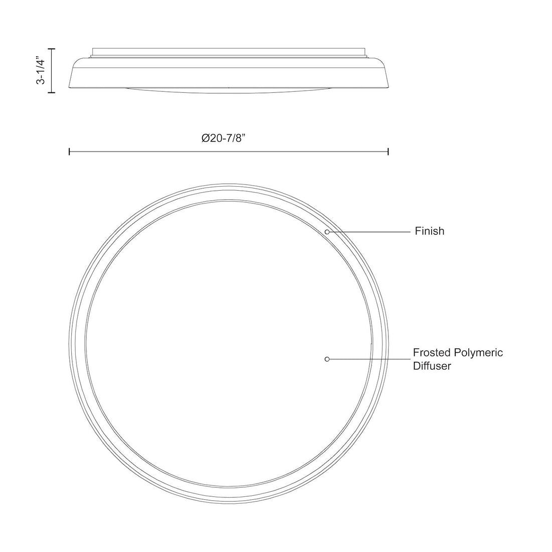 KUZCO LIGHTING INC, HAMPTON FLUSH MOUNTS, FLUSH MOUNT CEILING LIGHTS 